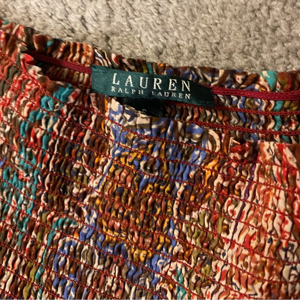 Ralph Lauren Multicolor Paisley Tiered Maxi Skirt Size SMALL - Picture 3 of 6